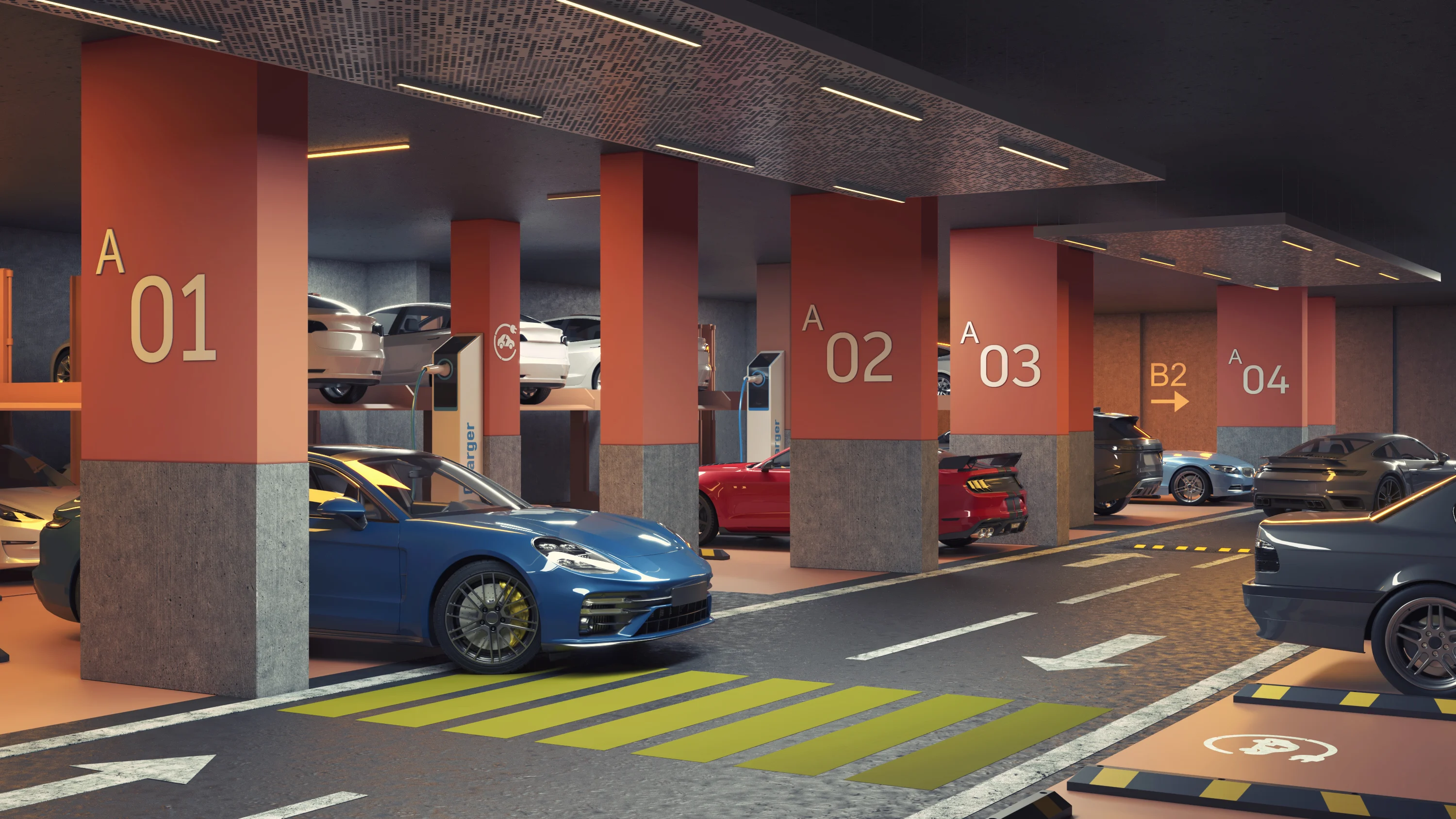 Basement parking