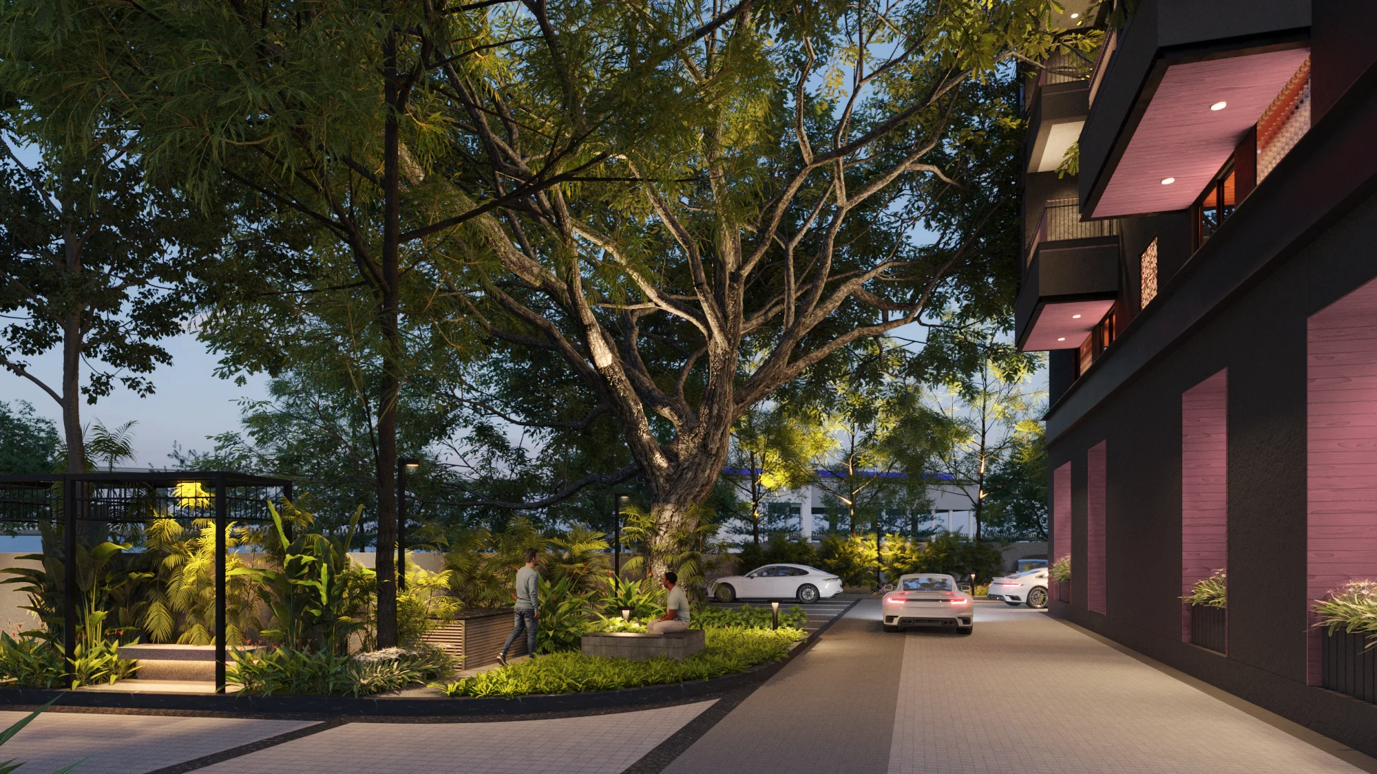 Rain tree garden